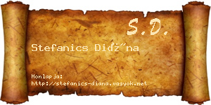 Stefanics Diána névjegykártya