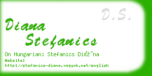 diana stefanics business card